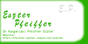 eszter pfeiffer business card